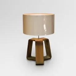 Lare Teak Table Lamp