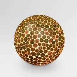 Teak Ball Outdoor Lamp Large