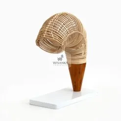 Rebon Table Lamp Off | Rattan Table Lamp | Rattan Lamp | Udang Lamp | Shrimp Lamp | Shrimp Table Lamp