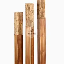 Gracia Floor Lamp with Grass Cane On | Cane Floor Lamp | Wooden Floor Lamp | Grass Cane Floor Lamp