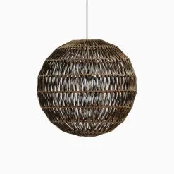 Banda Ball Wicker Hanging Lamp off