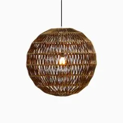 Banda Ball Wicker Hanging Lamp on