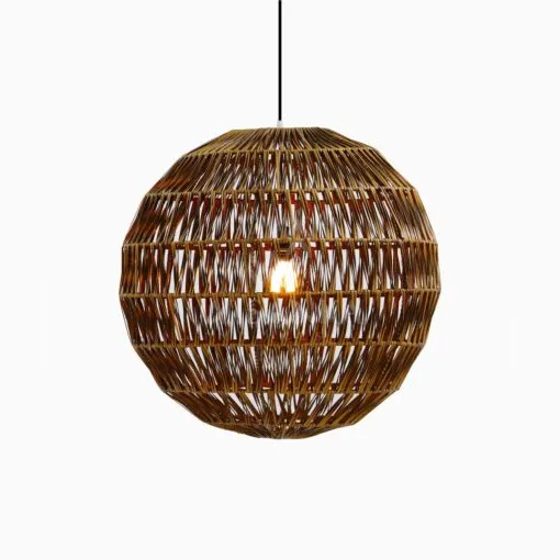 Banda Ball Wicker Hanging Lamp