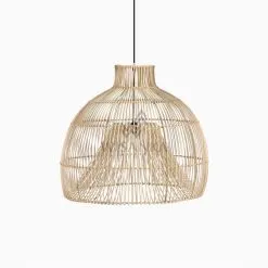 Bohemian Rattan Wicker Hanging Lamp Off