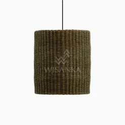 Daisy Rattan Wicker Hanging Lamp Off - Small