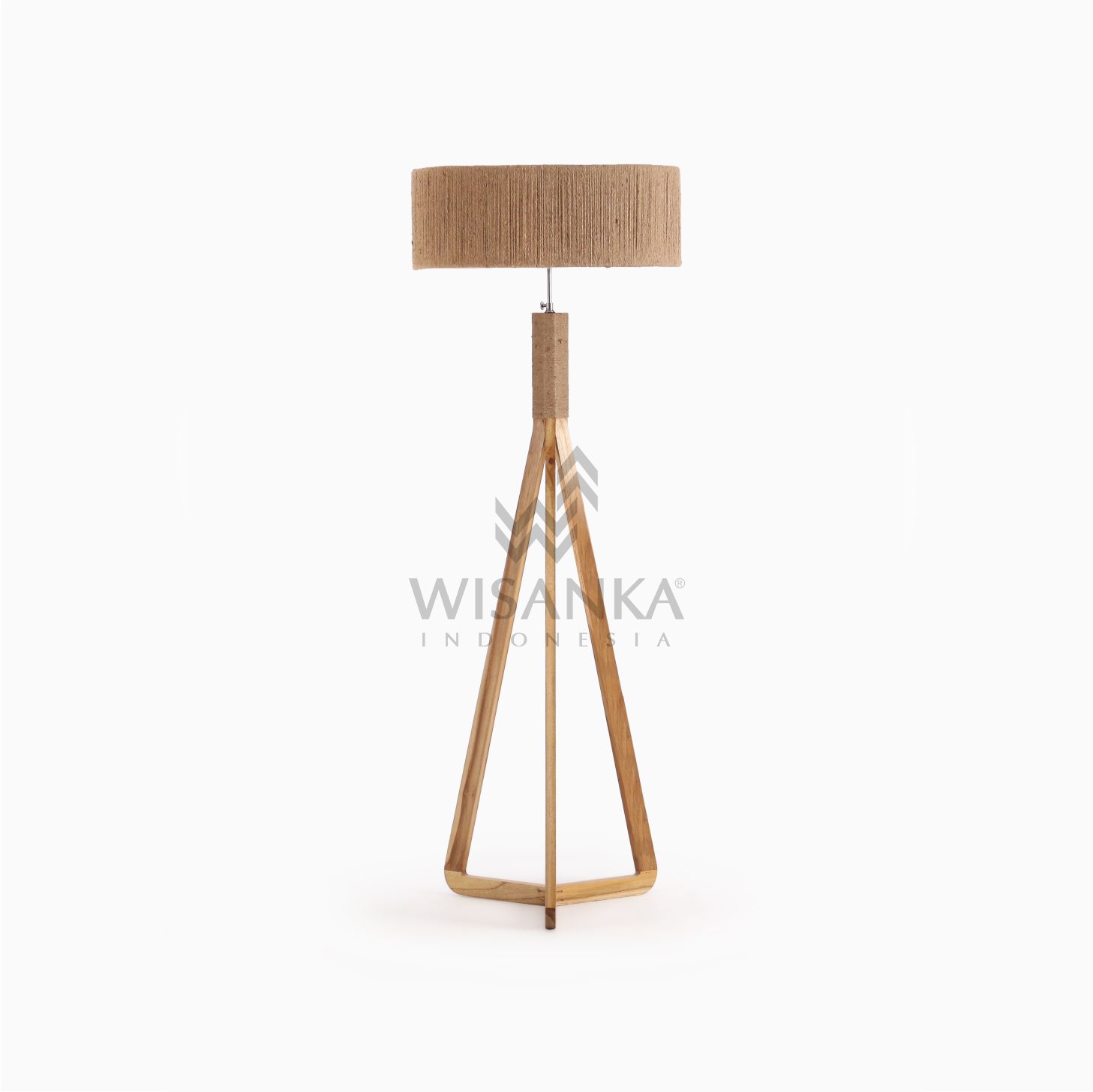 Dara Wooden Tripod Floor Lamp 