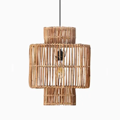 Dhira Rattan Wicker Art Hanging Lamp