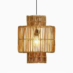 Dhira Rattan Wicker Hanging Lamp On