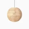 Taban Ball Wicker Rattan Hanging Lamp Off