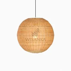 Taban Ball Wicker Rattan Hanging Lamp On