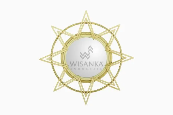 Asila Rattan Mirror – Natural Wicker