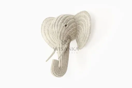 Elephant Head Wall Decoration – Rattan Nursery Room Decor
