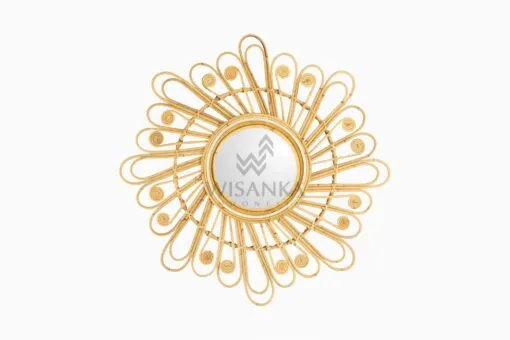 Faye Rattan Mirror for Nursery Room Decor