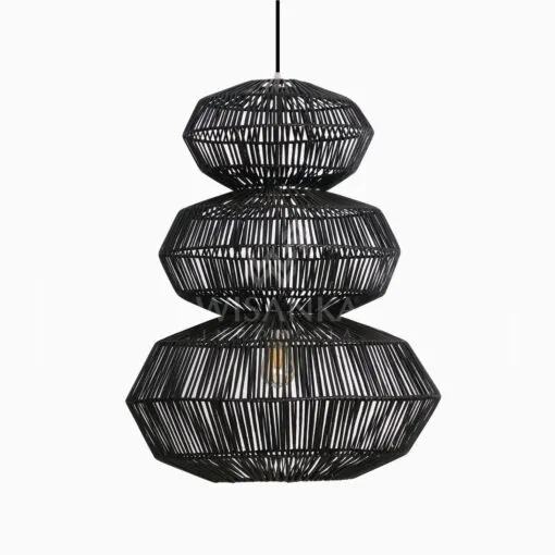 Cheryl Natural Rattan Hanging Lamp