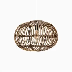 Somerset Rattan Decor Chandeliers Hanging Lamp Off Medium Brown Wash