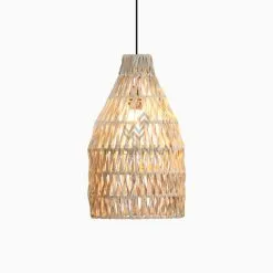 Banda Aru Hanging Lamp – Natural Rattan Chandeliers Lamp On