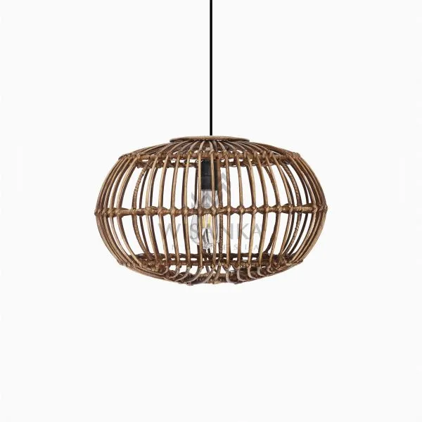 Somerset Hanging Lamp Small Brown Wash – Chandeliers Lamp