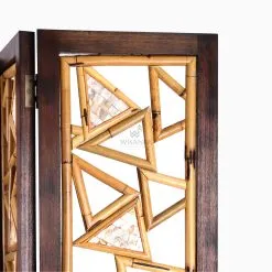 Triangle Divider Natural Rattan - Home Decoration detail