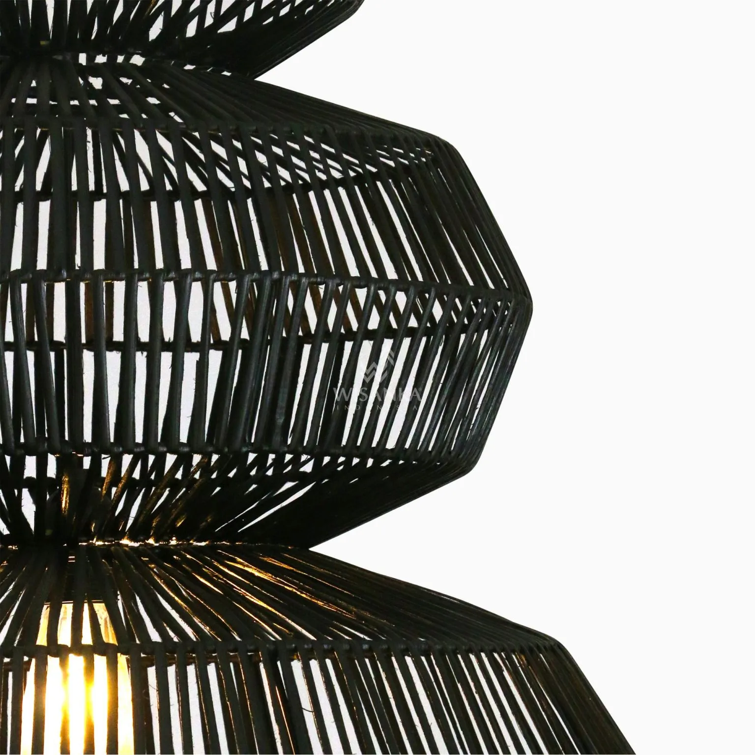 Cheryl Hanging Lamp - Natural Rattan Pendant Lamp detail