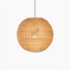 Taban Ball Hanging Lamp - Natural Rattan Pendant Lamp on