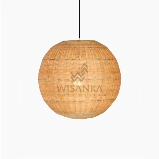 Taban Ball Hanging Lamp – Natural Rattan Pendant Lamp