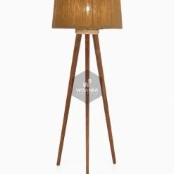 Kalila Floor Lamp - Tripod Lamp Wicker Rattan