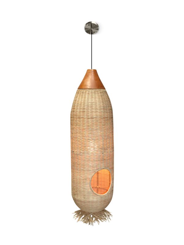 Bird Nest Hanging Lamp - Rattan Pendant Light