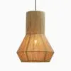 Gladiolus Hanging Lamp - Rope Living Pendant Light - on