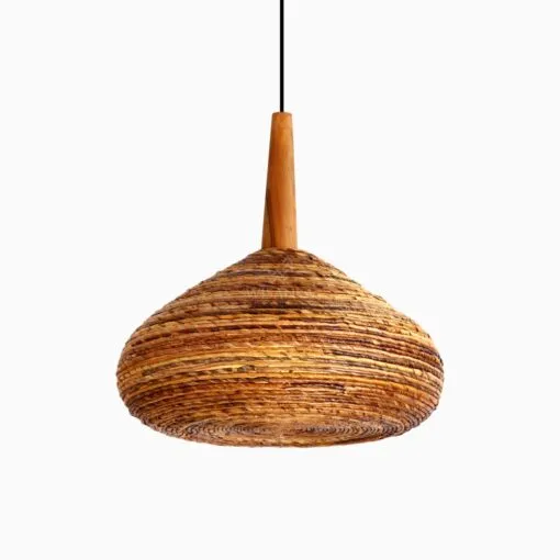 Kiru Hanging Lamp with Banana – Rattan Pendant Light
