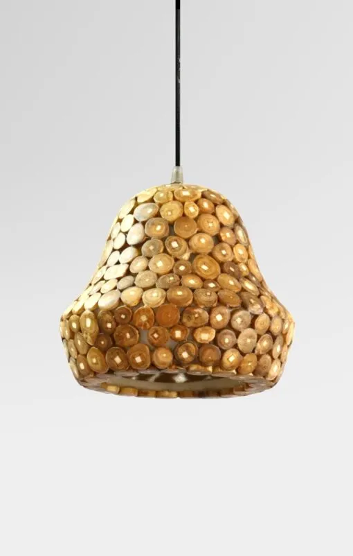 Koru Hanging Lamp with Teak – Ceiling Living Light