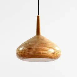 Kiru Hanging Lamp with Pitrit - Rattan Pendant Light - Off