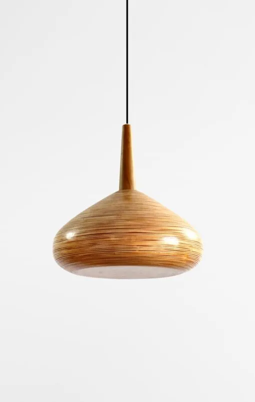 Kiru Hanging Lamp with Pitrit – Rattan Pendant Light