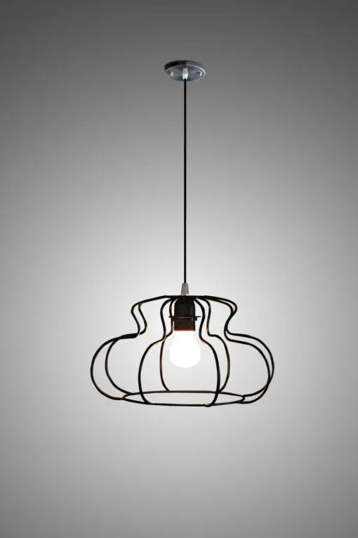 Koru Hanging Lamp – Iron Pendant Light for Home Decor