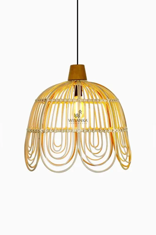 Ratu Hanging Lamp – Rattan Pendant Light for Home Decor