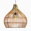 Sorrento Hanging Lamp Large - Rattan Pendant Light for Home Decor