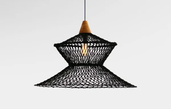 Limas Hanging Lamp with Net (Black) – Black Pendant Lighting