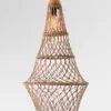 Tulip Hanging Lamp - Rattan Hanging Pendant Lamp for Home Decor