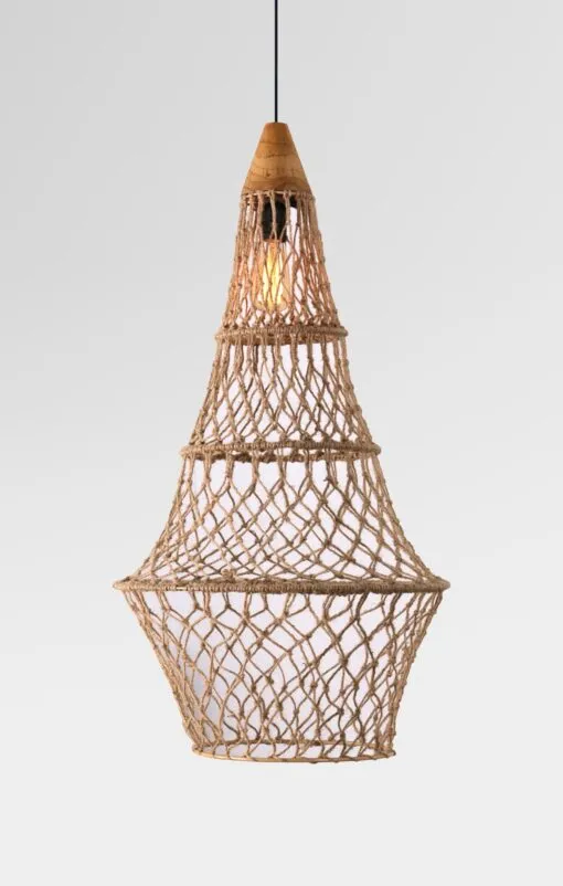 Tulip Hanging Lamp – Rattan Hanging Pendant Lamp for Home Decor