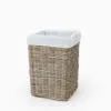 Kukei Laundry Basket with inner fabric - perspective