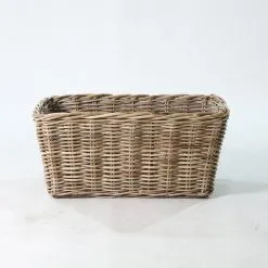 Alberto Natural Rattan Basket for Home Decoration - side