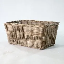 Alberto Natural Rattan Basket for Home Decoration - perspective