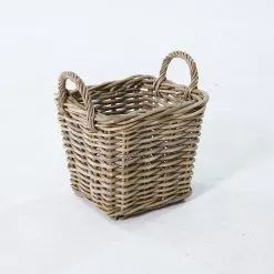 Jacko Basket – Handwoven Natural Kubu Rattan Basket for Home Decoration