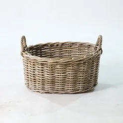 Loise Rattan Kubu Basket - Side
