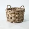 Sisi Basket – Natural Rattan Kubu Storage Basket - perspective