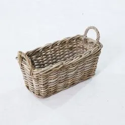 Jamie Basket – Handwoven Natural Kubu Rattan Basket for Home Decoration