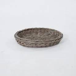 Luma Tray Kubu – Round Natural Rattan Tray for Elegant Home Decoration
